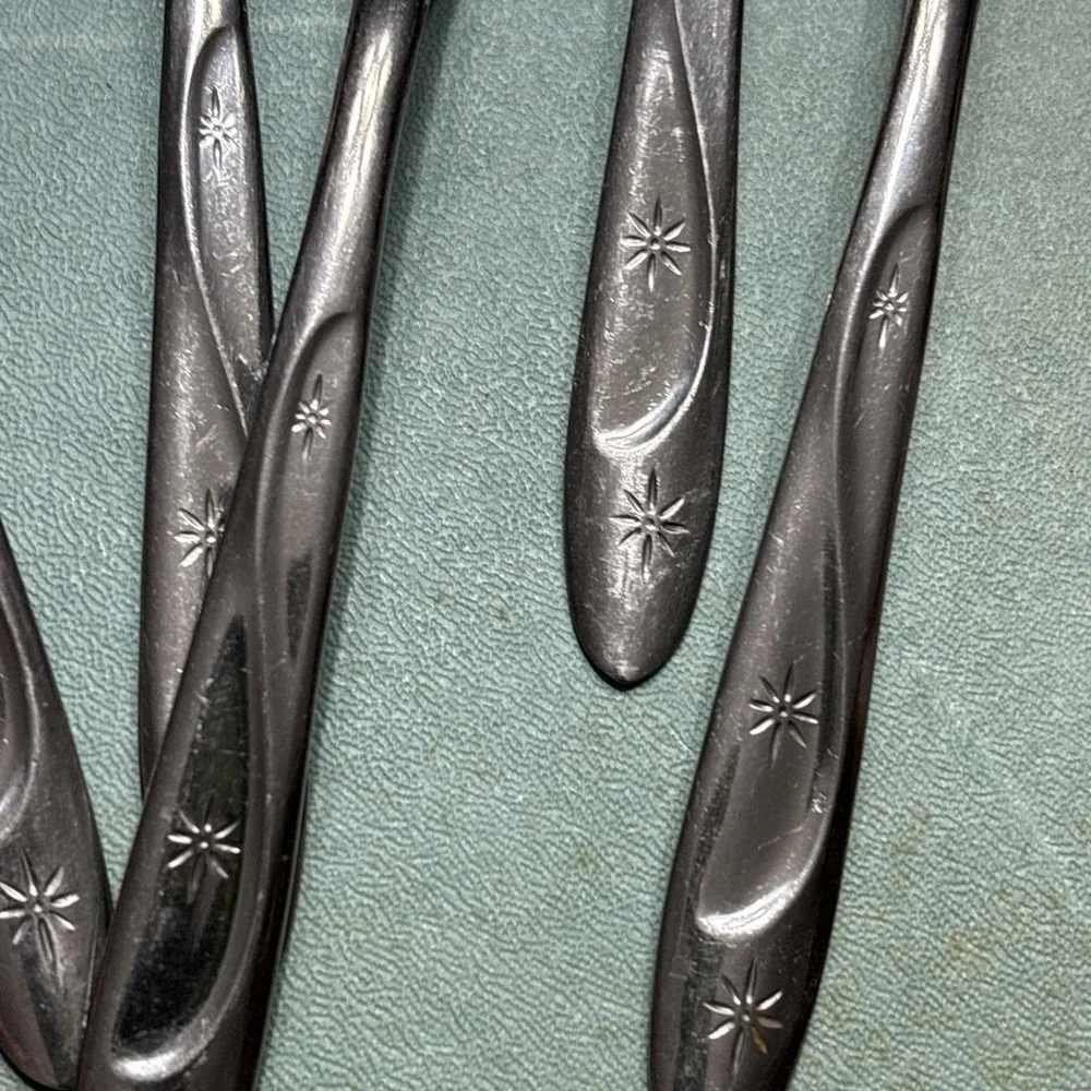 7 International Silver Americana Star Stainless USA‎ Flatware tablespoons/ Soup
